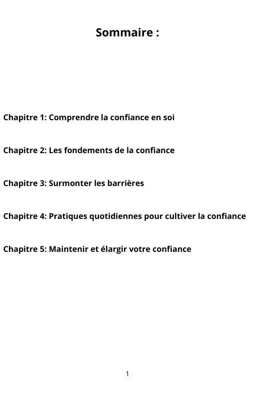 Le Chemin Vers la Confiance en Soi : Un Guide en Cinq Étapes